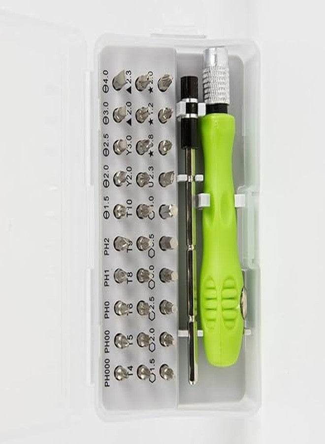 Yuganshu 32 in 1 Interchangeble Multipurpose Mini Screwdriver Set Magnetic Slot Wrench Bits Repair Tools Kit Set Combination Screwdriver Set for Home Appliance,Laptop,Mobile,Computer(Multicolor) - Image 2